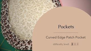 How to Sew a Patch Pocket with a Curved Edge