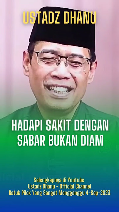 Face Pain With Patience, Not Silence - Ustadz Dhanu