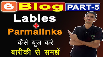 How to Create Lable and Parmalink in Blog | Blog me label kaise banaye |