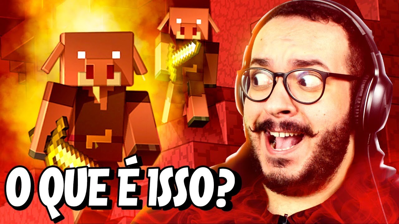 ACHEI INIMIGOS ESTRANHOS NO NETHER! MINECRAFT #05