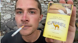 Smoking a Camel Yellow Cigarette - Review