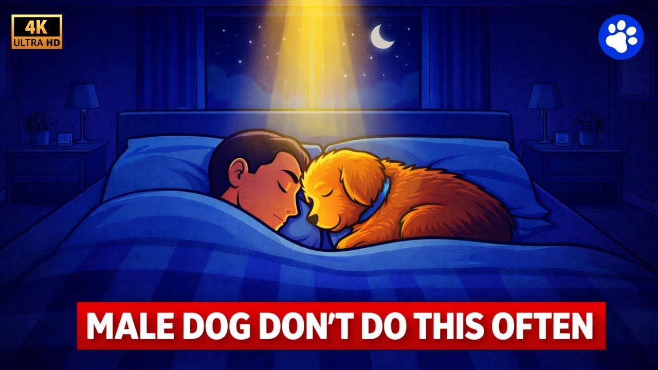 Dog Behavior Explained | Why Your Male Dog Sleeps With You — Here’s What It Really Means 🐶