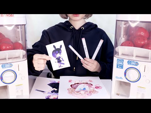 GACHA chooses what I DRAW!? / I re-draw your Gacha Club OC with copic markers
