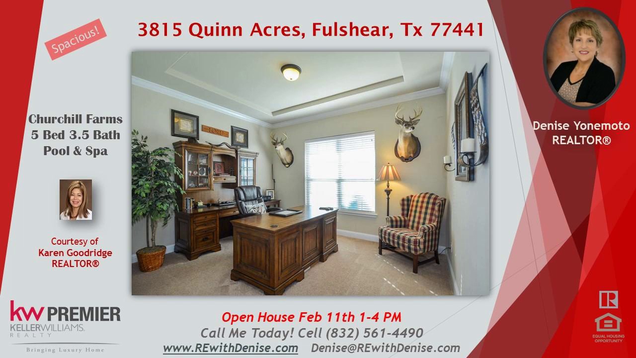 Fulshear TX 5 bed 3.5 bath home with pool and spa for sale zoned to