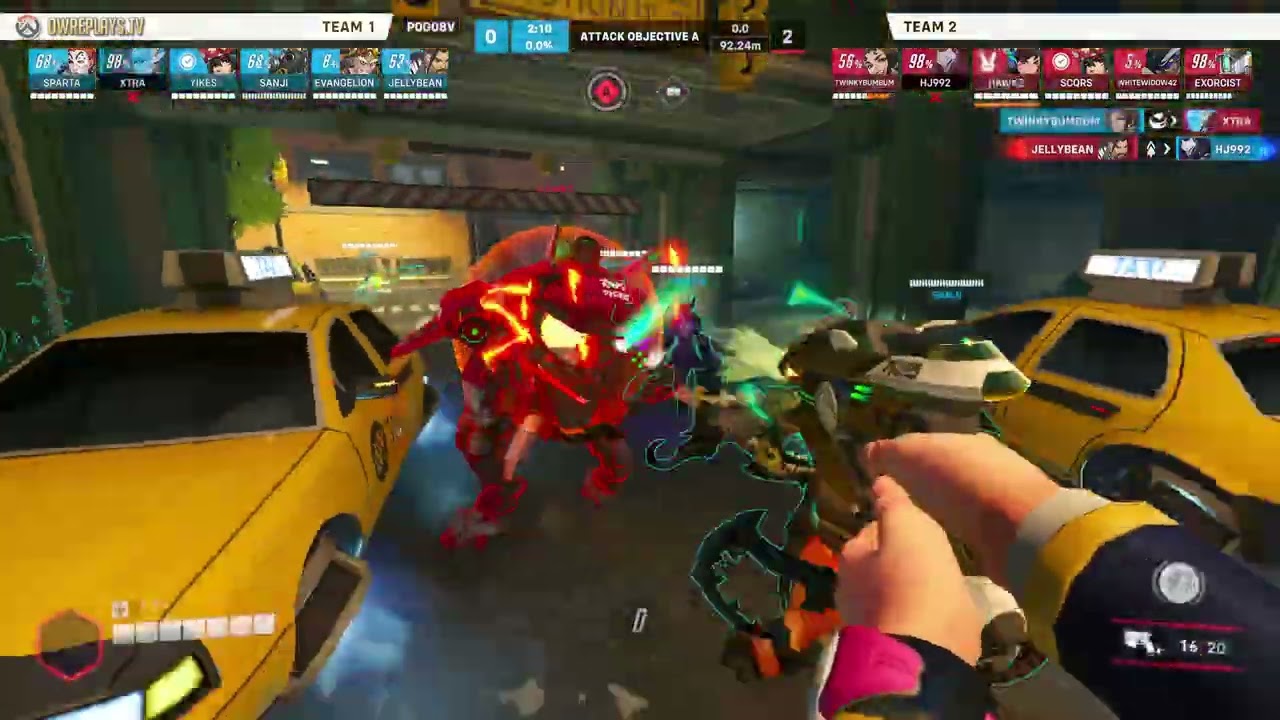 Shimada brothers on Midtown by HAWK2 — Overwatch 2 Replay P0G08V