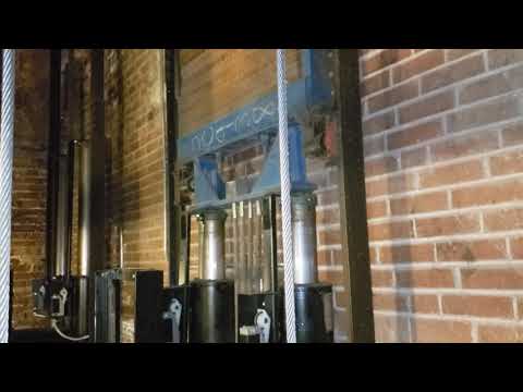 elevator counterweight buffer test at 600 fpm