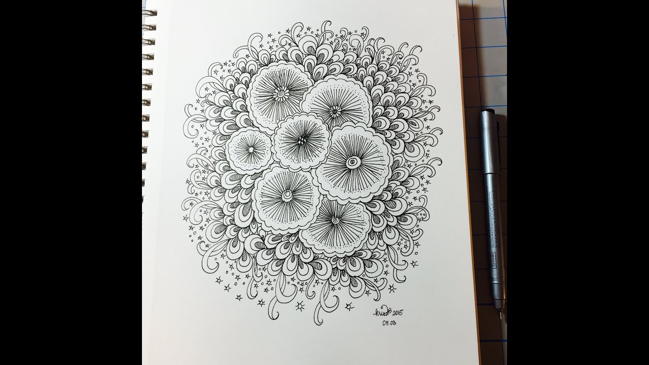 zendoodle art journal entry - slow doodlephoto