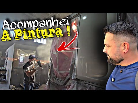 ACOMPANHEI A PINTURA DO CAMINHÃO DE LEILÃO TÁ FICANDO MUITO TOP Brasil 