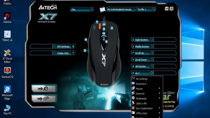 Cara Setting Mouse Macro Logitech G300s Untuk Sg Awp Pb Garena Youtube