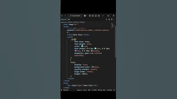 neon glow text #cssanimation #css #animation #coding #web #html #yt #ytshorts