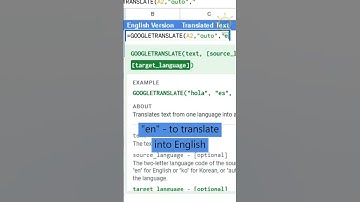 Hidden Translator #translation #googlesheets #googlesheetstips