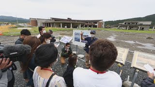 大川小の犠牲から教訓学ぶ 岩手の伝承施設職員が訪問