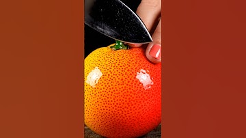 Slicing Glass Fruit Grapefruit 🍊 ASMR #shorts