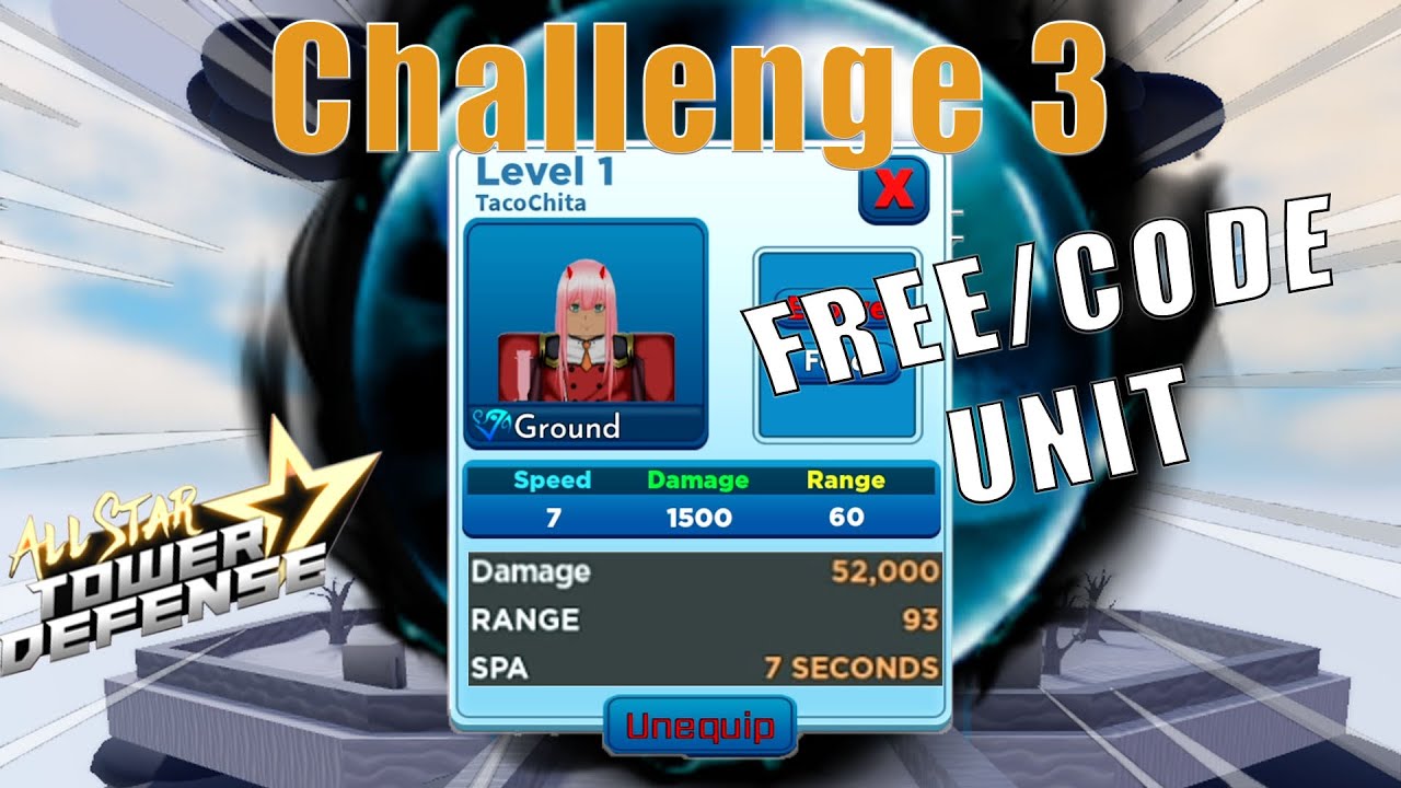 LVL 1 6 Star TacoChita (Zero Two) (Challenge 3 Gameplay), Code Unit