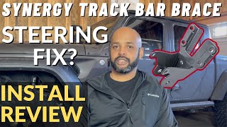 Jeep Gladiator/JL Review Mods Steering Issue Fix Synergy Track Bar and Sector Shaft Brace Install Jeep Gladiator 4 5 Lift New Steering Shake Down Run Issues Identified La Grange Off Road Park