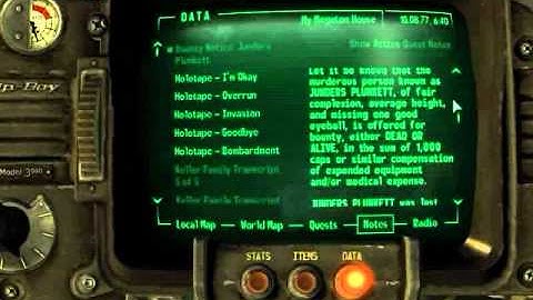 Fallout 3 Walkthrough - Pip Boy and Terminal #69 - BNJP