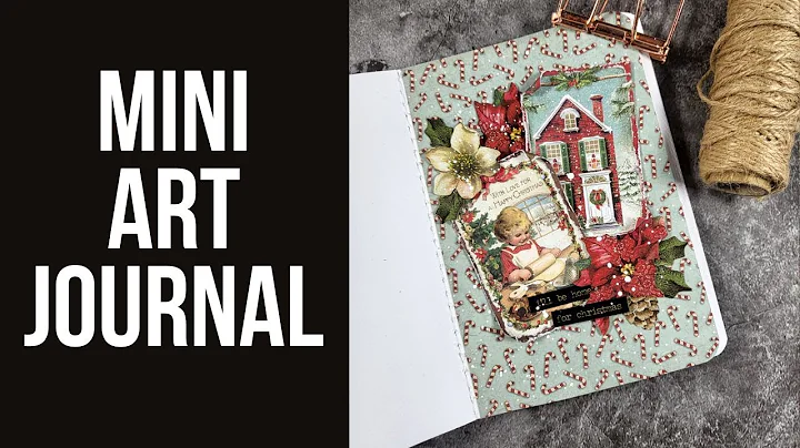 mini art journal | i'll be home for Christman