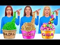 Rich vs Broke vs Giga Rich Food Challenge | Funny Moments by Multi DO Challenge
