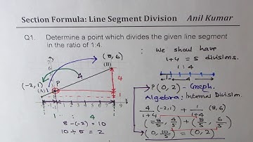 Internal External Division of Line Segment by Graph and Algebra Section Formula