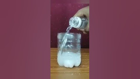 How to make artificial home made snow/DIY/Science experiment