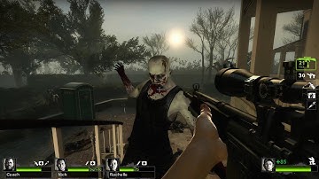 Left 4 Dead 2 Campaign Gameplay 17 - Swamp Fever: Plantation (2/2)