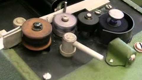 NVA "Abtastfernschreiber" Hellschreiber printer in action