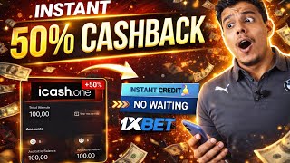 How to Get 50% Cashback on 1XBET Using iCash.One (Instant) screenshot 2