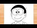 How to draw Nobita from Doraemon