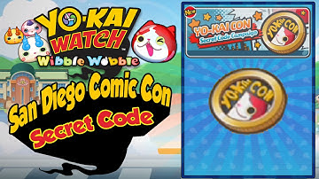 Yo-Kai Watch Wibble Wobble - Yo-Kai Con Coin SECRET CODE From SDCC 2016! [iOS Android Gameplay]