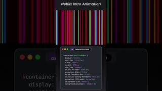 Netflix  intro using HTML CSS and JavaScript wepsite design tutorial #coding #html5