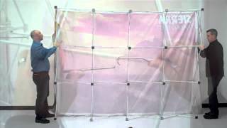 V Burst Backlit Pop Up Display Setup Instructions