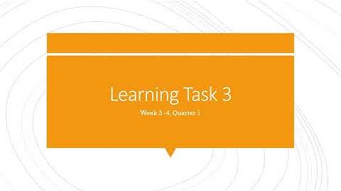 English 5 | Week 3 - 4 Learning Task 3 (Tagalog)