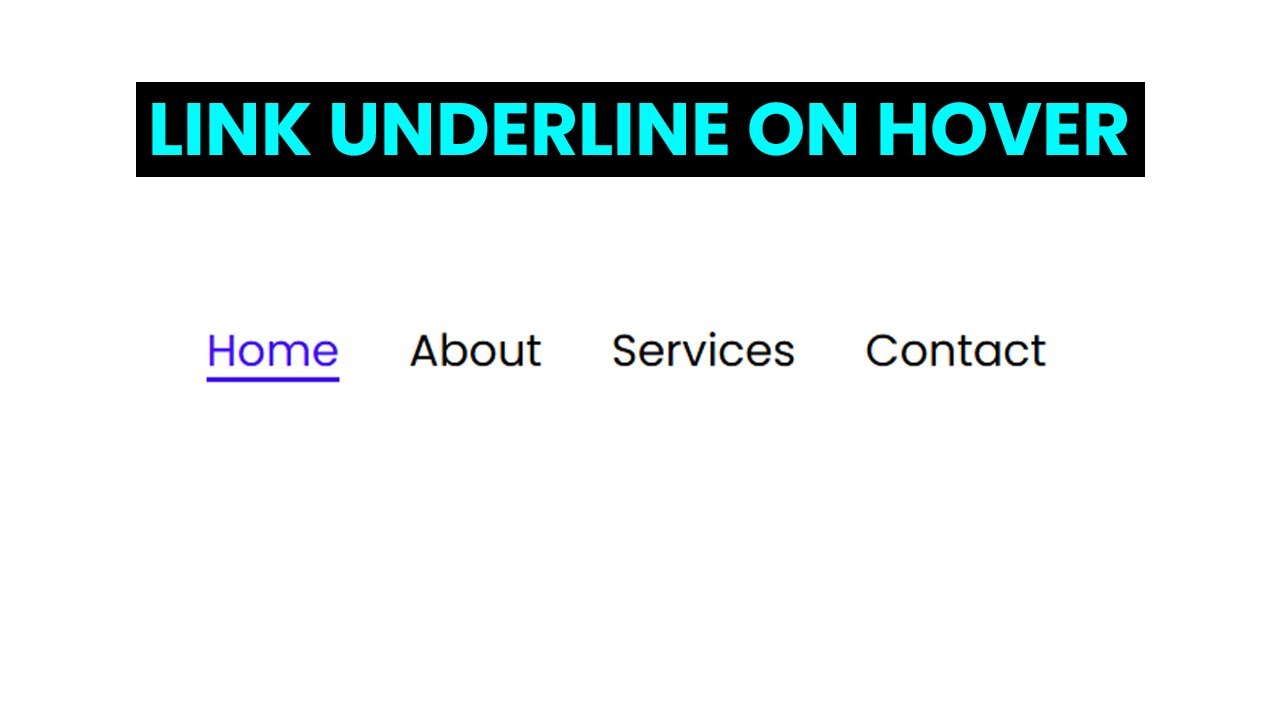 Underline Link Hover Effect With Free Source Code - YouTube