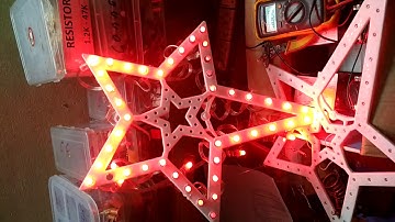 PIXEL LED CHRISTMAS STAR USING WS2812 LED  AND SP002E CONTROLLER