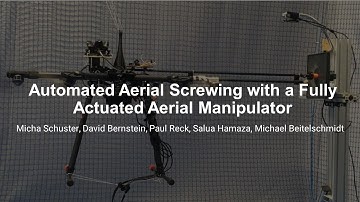 Automated Aerial Screwing with a Fully Actuated Aerial Manipulator