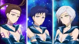 Sailor Starlights Group Transformation! (Sailor Moon Cosmos)