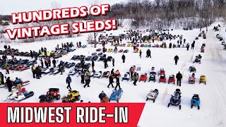 Midwest RideIn Vintage & Classic Snowmobile Show, Ride and Snocross Race at ERX