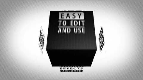 Black Square | After Effects Template