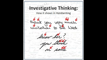 Investigative Thinking & how it shows in Handwriting (Graphology) #shorts