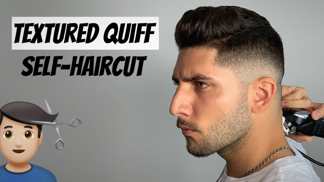 The BEST Textured Quiff Mid-Fade Self-Haircut Tutorial | How To Cut ...