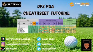 DFS PGA Cheatsheet Tutorial for DraftKings and FanDuel