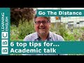 Academic Insights  6 top tips for... academic talk