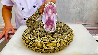 python. how to cook python // gun chef