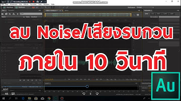 ลบNoise/เสียงรบกวน ด้วย Adobe Audition ภายใน10วินาที