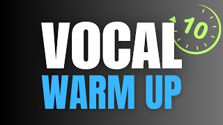 The BEST 10 Minute VOCAL WARM UP for Guys