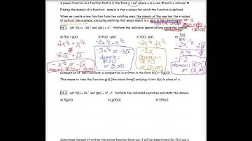 7.3: Power Functions and Function Operations