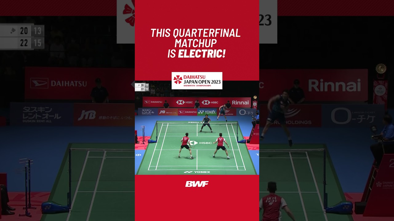 This quarterfinal matchup is electric! #shorts #badminton #BWF