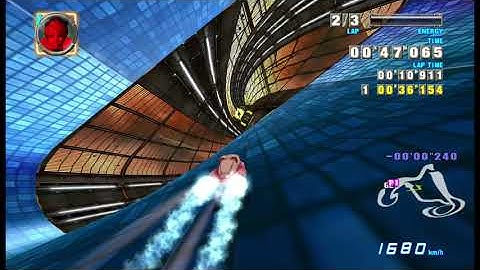 F-Zero GX Time Attack on Outer Space Meteor Stream With Bunny Flash 1,29"991
