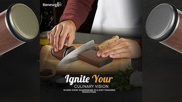 How to Use Rolling Knife Sharpener To Sharpen Your Knives with Renewgoo - Diamond Stone Sharpening