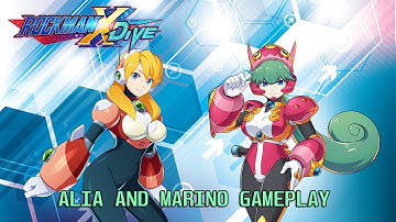 ROCKMAN X DiVE - Alia and Marino Gameplay (Android)